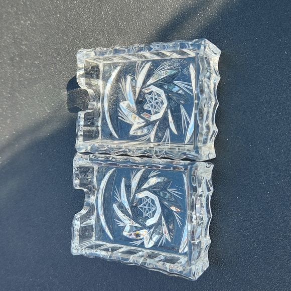 Other Vintage Crystal Ashtrays Set Of 2 Final Price Poshmark